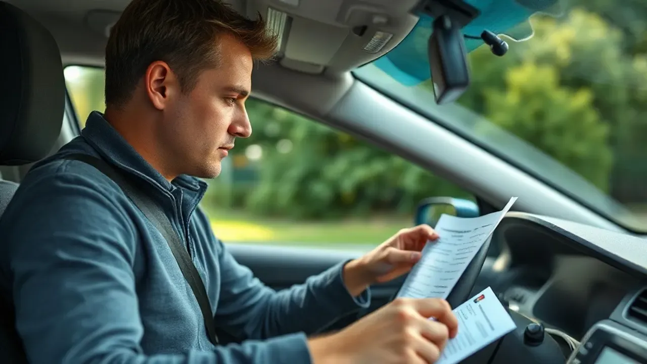 A professional carrying out Driving theory test preparation near Manchester
